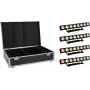 LED skydinis šviestuvas EUROLITE PMB-8 COB QCL 30W — 4 vnt. rinkinys