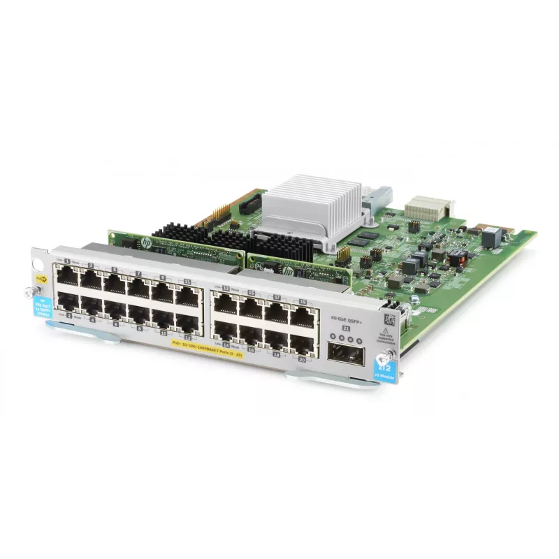 20 prievadų PoE+ MACsec komutatoriaus modulis HPE J9992A