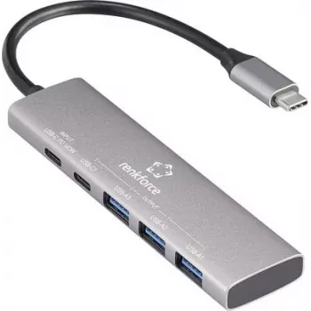 Renkforce RF-USBH-300 5 Port USB 3.2 Gen 1-Hub 3.0 Pilka (RF-6676604)