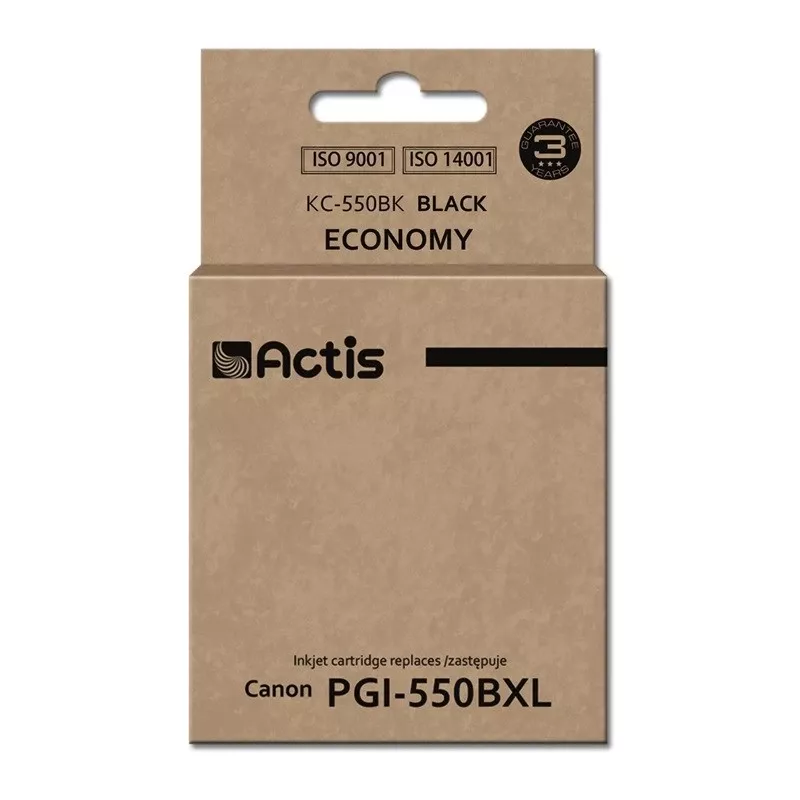 Actis KC-550Bk rašalas (pakaitalas Canon PGI-550BK; standartinis; 23 ml; juodas)