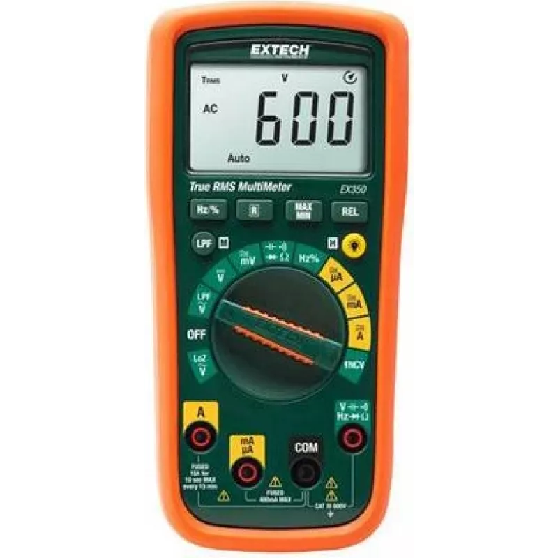 Extech EX350 skaitmeninis rankinis multimetras CAT III 600 V Ekranas (skaitmenys): 4000 (EX350)