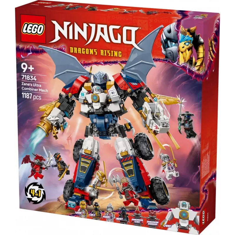 LEGO NINJAGO 71834 Zane'o Ultra kombinuotas mechas