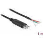 Adapterio laidas USB 2.0 Type-A į nuoseklųjį RS-232 DeLOCK 62930
