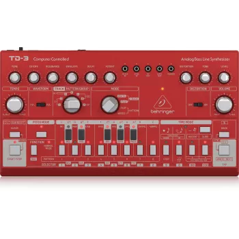 Analoginis sintezatorius Behringer TD-3-RD raudonas 9V DC