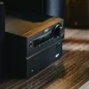 Mini Hi-Fi stereosistema Adler AD 1917 — Bluetooth V5.3, CD/USB/MP3, 2×25W RMS, FM imtuvas, 4 juostų ekvalaizeris, AUX, juoda