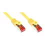 Tinklo kabelis Alcasa 0.25m Cat. 6 S/FTP geltonas