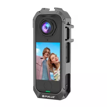 Puluz metalinis apsauginis dėklas, skirtas Insta360 X4 Air (pilka spalva)