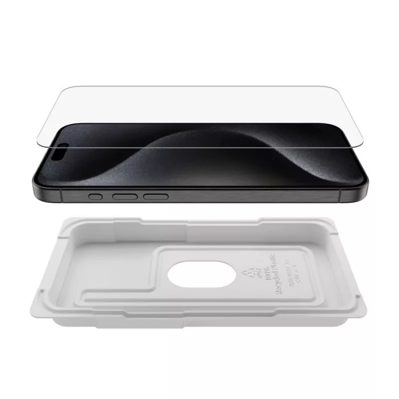 Ekrano apsauga Belkin ScreenForce iPhone 16 Pro Max antibakterinė, atspari smūgiams ir įbrėžimams
