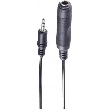 Garso kabelis ShiverPeaks BS30701 0,2 m 3,5 mm į 6,35 mm juodas