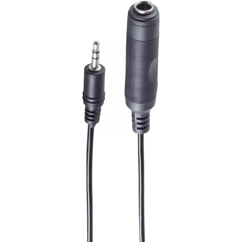 Garso kabelis ShiverPeaks BS30701 0,2 m 3,5 mm į 6,35 mm juodas