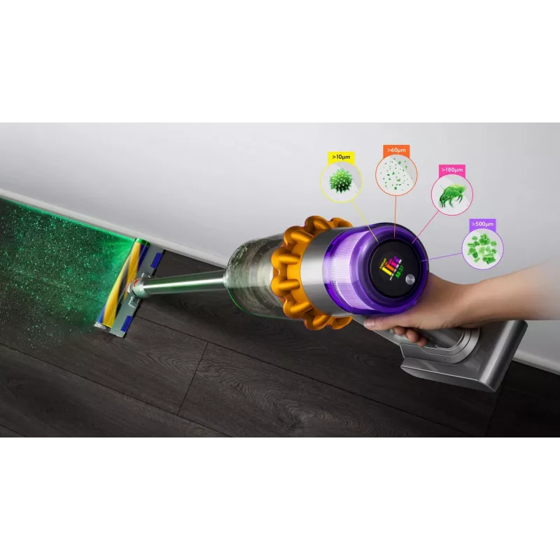 Dyson V15 Detect Absolute belaidis dulkių siurblys Nikelis, Geltonas 446986-01