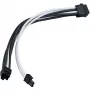Maitinimo ilginimo kabelis SidabrinėSTONE PP07E 8 kontaktų PCIe 30 cm (juoda/baltas)