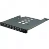 Inter-Tech IPC 1U-1404 stovas juodas, nerūdijantis plienas