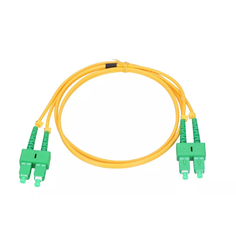 Patchcord Extralink SC/APC-SC/APC Vienmodis Dvipusis G.657A1 3mm 0.5m