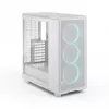 Fractal Design Epoch baltas TG RGB Clear Tint