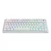 SAVIO PHENIX WHITE belaidė mechaninė klaviatūra, Gateron Red Pro, ABS