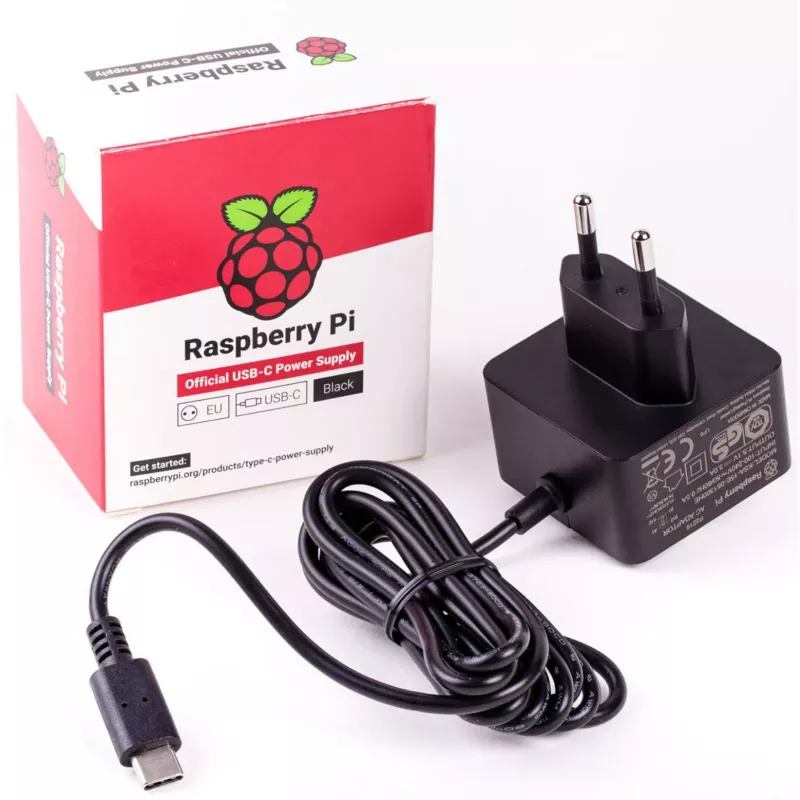 Maitinimo adapteris Raspberry Pi RPI PS 15W BK EU