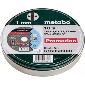 Diskinis pjūklo diskas Metabo 616358000 11,5 cm 10 vnt.