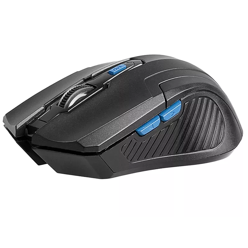 Tracer Fairy - optinė pelė - 6 mygtukai - belaidė - 2,4 GHz - belaidis USB imtuvas - juoda