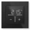 Stiklinis sieninis termostatas Homematic IP 161570A0 — skaitmeninis, juodas, 230 V, IP20