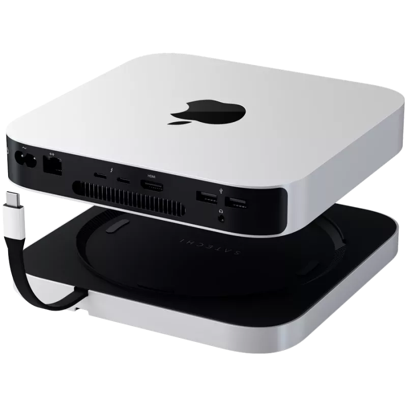 Nešiojamųjų kompiuterių dokas Satechi ST-GMMSHS laidinis USB 3.2 Gen 2 Type-C baltas