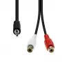 Garso kabelis ProXtend 3 kontaktų XLR (kištukas) į 2× RCA (lizdas) M32XRCAF-002, nesubalansuotas stereofoninis, 0,2 m
