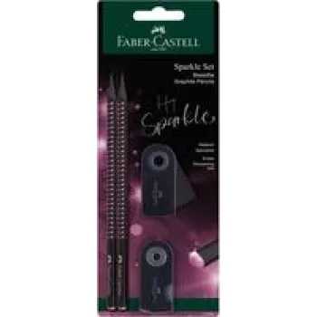 Grafitinis pieštukas Faber-Castell 118296 B juoda rožinė 2 vnt.