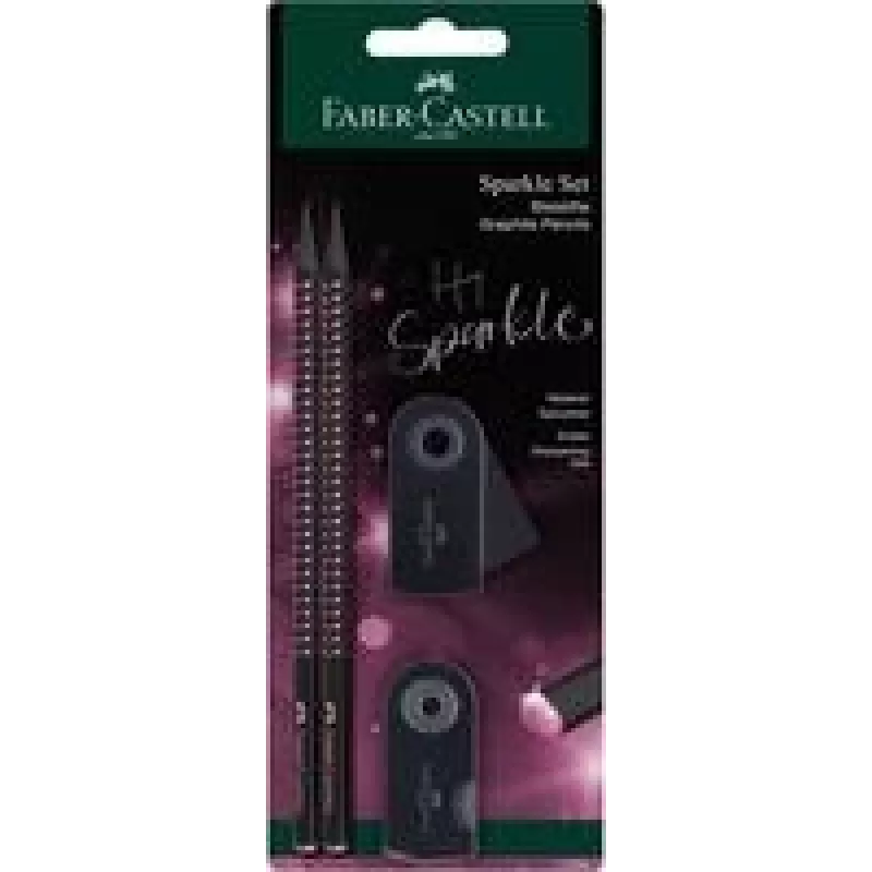 Grafitinis pieštukas Faber-Castell 118296 B juoda rožinė 2 vnt.