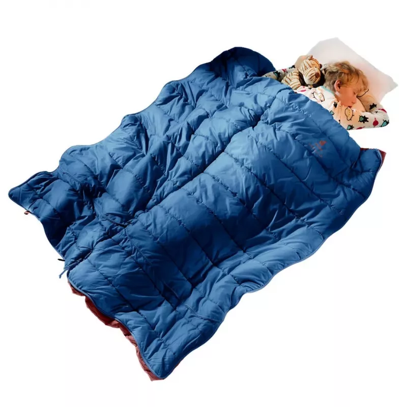 Deuter vaikiškas miegmaišis Starlight SQ (130-170 cm) - nightblue/redwood