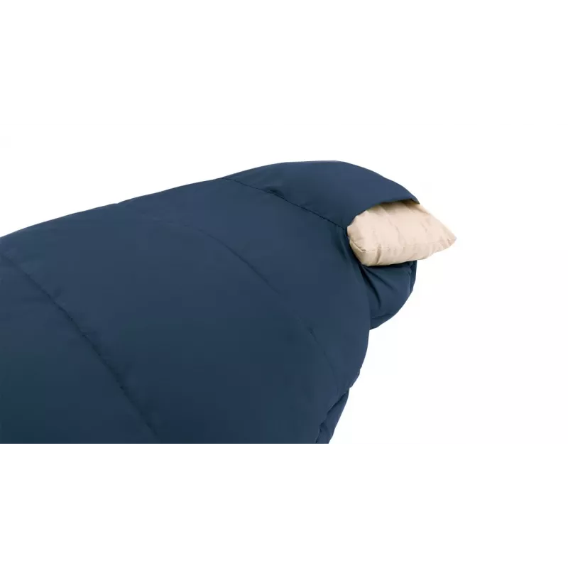 Vaikiškas mumijos formos miegmaišis Outwell Convertible Junior, poliesteris, mėlynas — 1700 mm ilgis, 630 mm plotis, tinka iki 150 cm ūgio