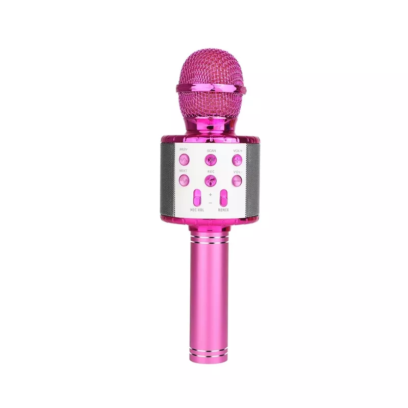 Mikrofonas MANTA MIC11-PK Rožinis — laidinis 3,5 mm lizdas, lengvas rankinis