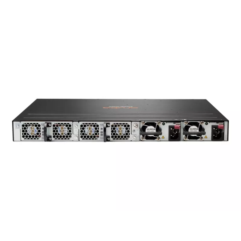HPE Aruba 6300M - Switch - L3 - valdomas - 24 x 10/100/1000 + 4 x 1 Gigabit / 10 Gigabit / 25 Gigabit / 50 Gigabit SFP56 (aukštinimo / rietimo) - priekinė ir galinė oro srauto kryptis