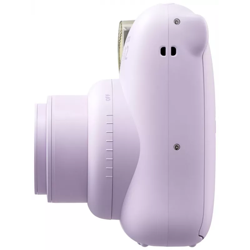 Momentinis fotoaparatas Fujifilm Instax Mini 12 Purple — nuotrauka 86×54 mm, plėvelė 62×46 mm, 60 mm židinio nuotolis