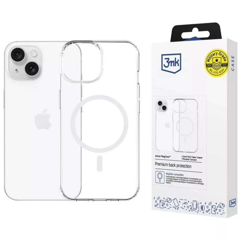 Apsauginis „3MK Armor MagCase“ dėklas, skirtas „Apple iPhone 13/14“ – magnetinis suderinamumas, plonas dizainas