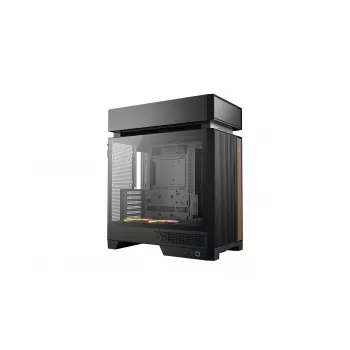 PC korpusas DeepCool CL660 Juoda — ATX/Micro-ATX/Mini-ITX, grūdintas stiklas, 2x3,5 inch + 1x2,5 inch, priekyje 140 mm, viršuje/gale 120-140 mm