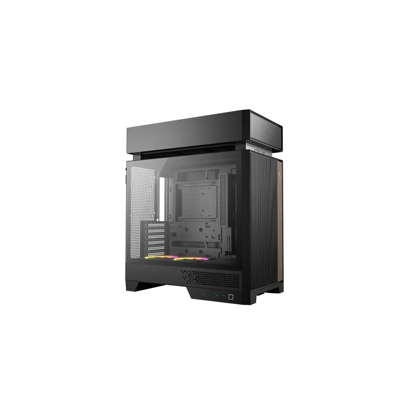 PC korpusas DeepCool CL660 Juoda — ATX/Micro-ATX/Mini-ITX, grūdintas stiklas, 2x3,5 inch + 1x2,5 inch, priekyje 140 mm, viršuje/gale 120-140 mm