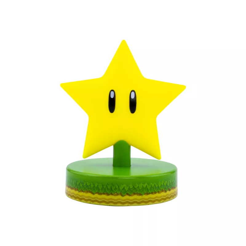 Stalinė lempa Paladone Super Mario Super Star Icon Light — dekoratyvinis LED naktinis šviestuvas