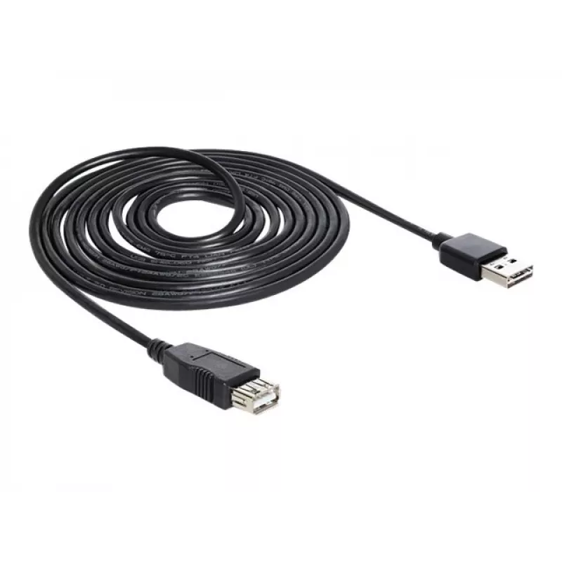 USB laidas DeLOCK EASY-USB 2.0-A 5m Juodas