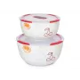 Dubens rinkinys OURSSON BS4781RC/DC apvalus keramikinis 3L baltas 2 vnt.