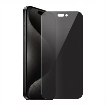 Privatumo stiklo ekrano apsauga GUAN, skirta Apple iPhone 16 Pro – antirefleksinis privatumo filtras