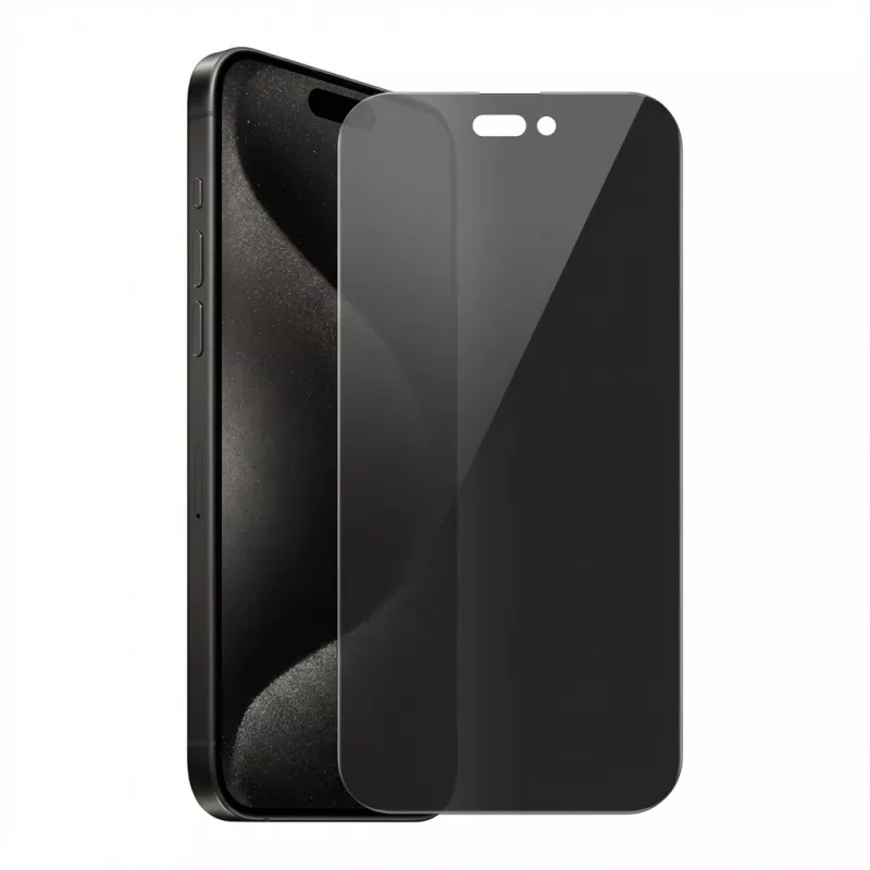 Privatumo stiklo ekrano apsauga GUAN, skirta Apple iPhone 16 Pro – antirefleksinis privatumo filtras