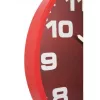 NeXtime klok 3053ro Dash Raudona, Ø35 cm, Sieninis, Raudona/ Sidabrinė