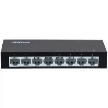 Tinklo komutatorius DAHUA SF1008-EUR 8 prievadų 10/100 Mbps nevaldomas