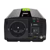 Green Cell Voltage Converter PowerInverter LCD 12 V 500W/1000W automobilinis keitiklis su ekranu – grynos sinusoidės galios adapteris/keitiklis Auto juodas
