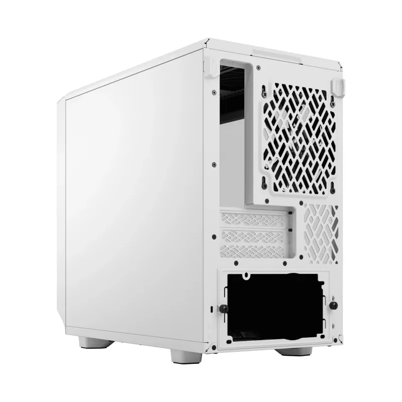Fractal Design Meshify 2 Nano - Mini-ITX bokštinis korpusas (grūdintas stiklas) - be maitinimo šaltinio (ATX) - baltas - USB / Garso jungtys (FD-C-MES2N-02)