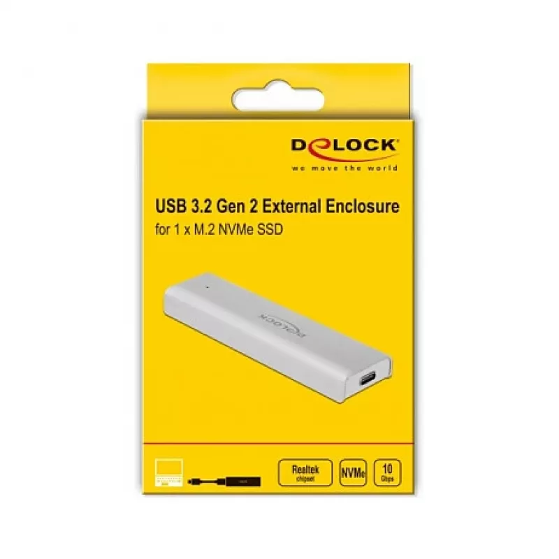SSD dėžutė DeLOCK 42634 sidabrinė M.2