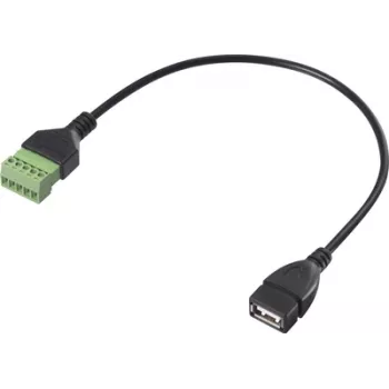 Renkforce USB 2.0 adapterio kabelis [1x 2.0 lizdas A - 1x spaustuko jungtis] RF-6443968 30 cm (RF-6443968)