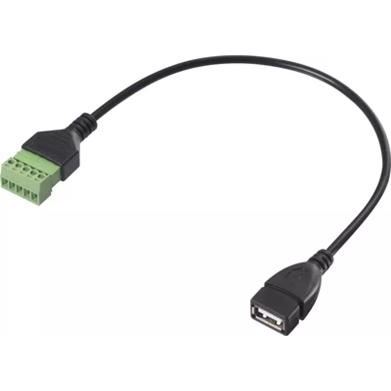 Renkforce USB 2.0 adapterio kabelis [1x 2.0 lizdas A - 1x spaustuko jungtis] RF-6443968 30 cm (RF-6443968)