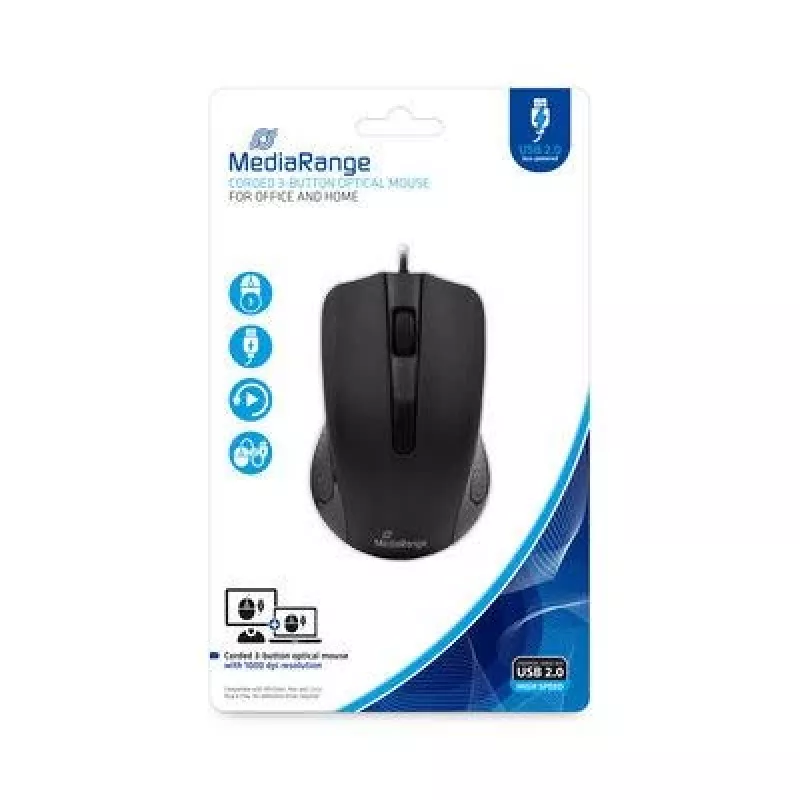 pelė MediaRange MROS210 USB Type-A Optical
