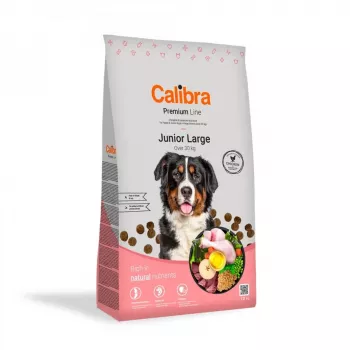 CALIBRA Premium Line Junior Large Chicken - sausas šunų maistas - 12kg